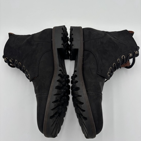 Portland Leather Patina Cap Toe Leather The Breaker Boots Canyon Black Men's 11 - Picture 2 of 6